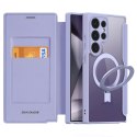 Dux Ducis Etui Dux Ducis Skin X Pro z klapką i magnetycznym ringiem na Samsung S24 Ultra - fioletowe