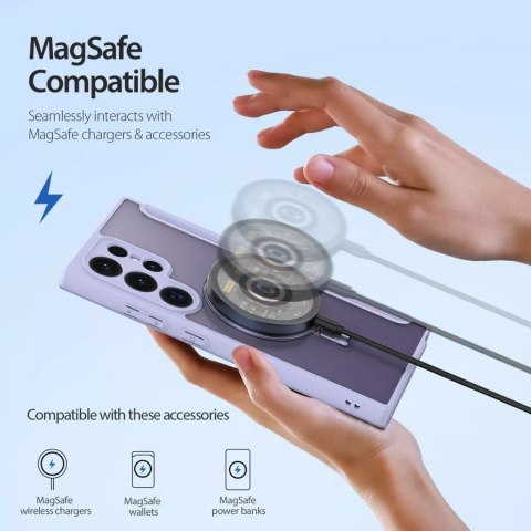 Dux Ducis Etui Dux Ducis Skin X Pro z klapką i magnetycznym ringiem na Samsung S24 Ultra - fioletowe Dux Ducis Etui Dux Ducis Skin X Pro z klapką i magnetycznym ringiem na Samsung S24 Ultra - fioletowe