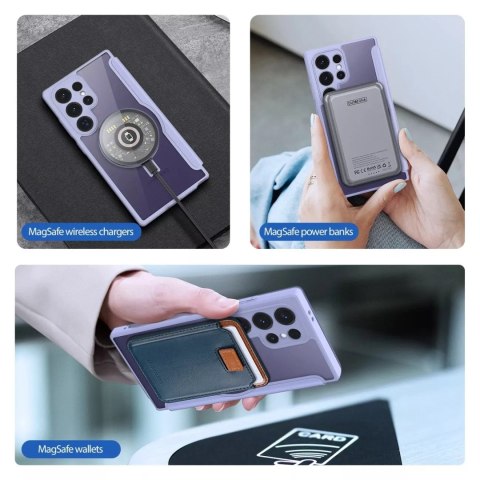 Dux Ducis Etui Dux Ducis Skin X Pro z klapką i magnetycznym ringiem na Samsung S24 Ultra - fioletowe Dux Ducis Etui Dux Ducis Skin X Pro z klapką i magnetycznym ringiem na Samsung S24 Ultra - fioletowe