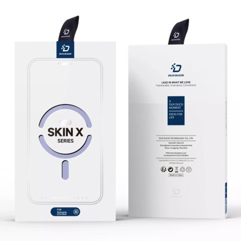 Dux Ducis Etui Dux Ducis Skin X Pro z klapką i magnetycznym ringiem na Samsung S24 Ultra - fioletowe Dux Ducis Etui Dux Ducis Skin X Pro z klapką i magnetycznym ringiem na Samsung S24 Ultra - fioletowe