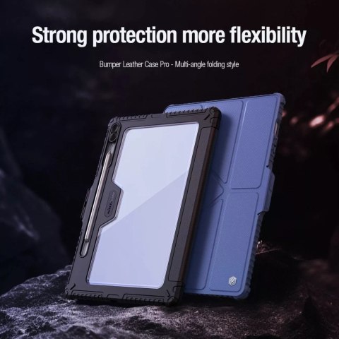 Nillkin Etui Nillkin Bumper Leather Case Pro do Samsung Galaxy Tab S9 FE+ - czarne Nillkin Etui Nillkin Bumper Leather Case Pro do Samsung Galaxy Tab S9 FE+ - czarne