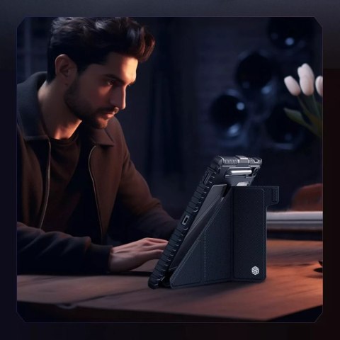 Nillkin Etui Nillkin Bumper Leather Case Pro do Samsung Galaxy Tab S9 FE+ - czarne Nillkin Etui Nillkin Bumper Leather Case Pro do Samsung Galaxy Tab S9 FE+ - czarne