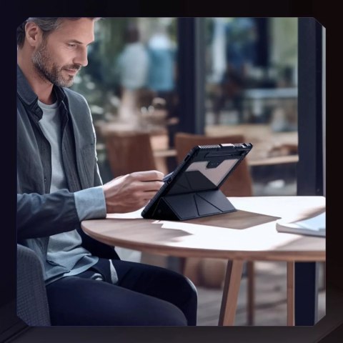 Nillkin Etui Nillkin Bumper Leather Case Pro do Samsung Galaxy Tab S9 FE+ - czarne Nillkin Etui Nillkin Bumper Leather Case Pro do Samsung Galaxy Tab S9 FE+ - czarne