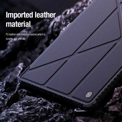 Nillkin Etui Nillkin Bumper Leather Case Pro do Samsung Galaxy Tab S9 FE+ - czarne Nillkin Etui Nillkin Bumper Leather Case Pro do Samsung Galaxy Tab S9 FE+ - czarne