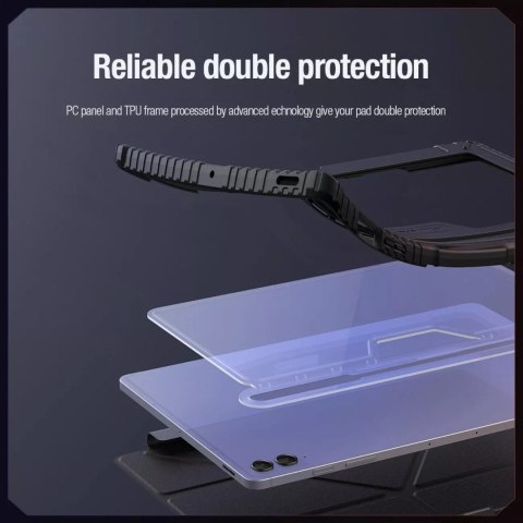 Nillkin Etui Nillkin Bumper Leather Case Pro do Samsung Galaxy Tab S9 FE+ - czarne Nillkin Etui Nillkin Bumper Leather Case Pro do Samsung Galaxy Tab S9 FE+ - czarne