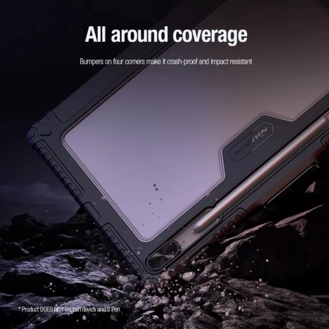 Nillkin Etui Nillkin Bumper Leather Case Pro do Samsung Galaxy Tab S9 FE+ - czarne Nillkin Etui Nillkin Bumper Leather Case Pro do Samsung Galaxy Tab S9 FE+ - czarne