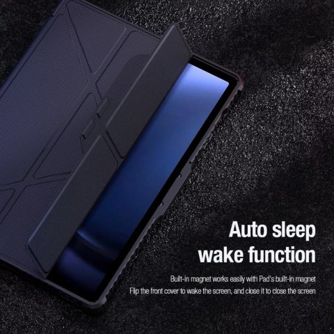 Nillkin Etui Nillkin Bumper Leather Case Pro do Samsung Galaxy Tab S9 FE+ - czarne Nillkin Etui Nillkin Bumper Leather Case Pro do Samsung Galaxy Tab S9 FE+ - czarne