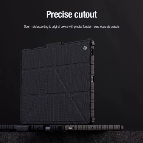 Nillkin Etui Nillkin Bumper Leather Case Pro do Samsung Galaxy Tab S9 FE+ - czarne Nillkin Etui Nillkin Bumper Leather Case Pro do Samsung Galaxy Tab S9 FE+ - czarne