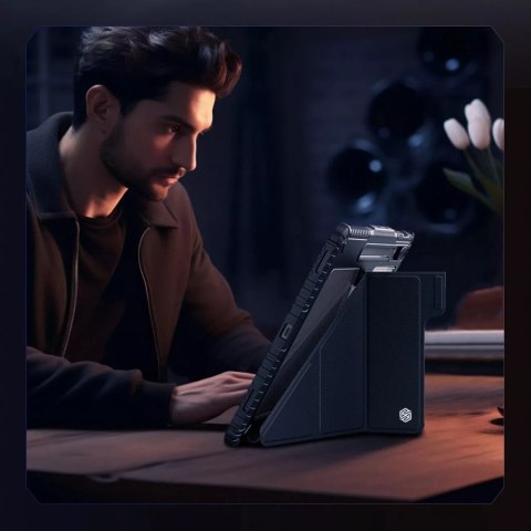 Nillkin Etui Nillkin Bumper Leather Case Pro do Samsung Galaxy Tab S9 Ultra - czarne Nillkin Etui Nillkin Bumper Leather Case Pro do Samsung Galaxy Tab S9 Ultra - czarne