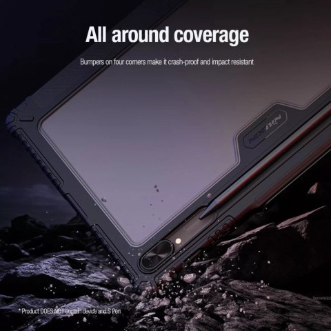 Nillkin Etui Nillkin Bumper Leather Case Pro do Samsung Galaxy Tab S9 Ultra - czarne Nillkin Etui Nillkin Bumper Leather Case Pro do Samsung Galaxy Tab S9 Ultra - czarne