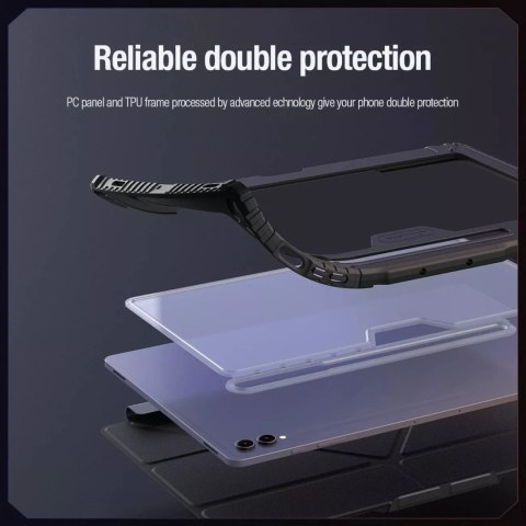 Nillkin Etui Nillkin Bumper Leather Case Pro do Samsung Galaxy Tab S9 Ultra - czarne Nillkin Etui Nillkin Bumper Leather Case Pro do Samsung Galaxy Tab S9 Ultra - czarne