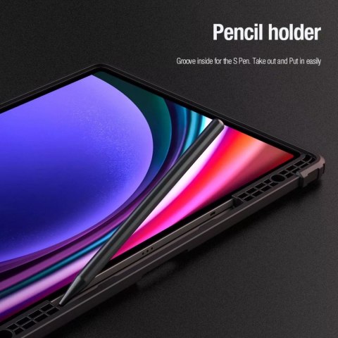 Nillkin Etui Nillkin Bumper Leather Case Pro do Samsung Galaxy Tab S9 Ultra - czarne Nillkin Etui Nillkin Bumper Leather Case Pro do Samsung Galaxy Tab S9 Ultra - czarne