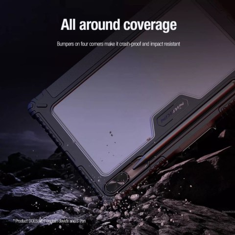 Nillkin Etui Nillkin Bumper Leather Case Pro do Samsung Galaxy Tab S9 - czarne Nillkin Etui Nillkin Bumper Leather Case Pro do Samsung Galaxy Tab S9 - czarne