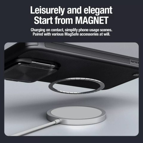 Nillkin Etui Nillkin CamShield Prop Leather Magnetic Case na Xiaomi 14 Pro - czarne Nillkin Etui Nillkin CamShield Prop Leather Magnetic Case na Xiaomi 14 Pro - czarne