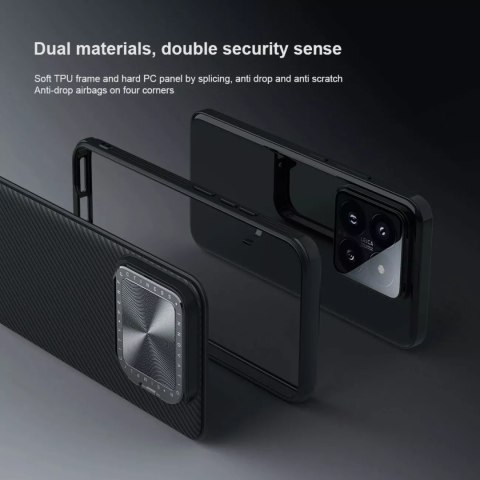 Nillkin Etui Nillkin CamShield Prop Magnetic Case na Xiaomi 14 Pro - czarne Nillkin Etui Nillkin CamShield Prop Magnetic Case na Xiaomi 14 Pro - czarne