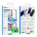 Hoco Etui Hoco futerał kompatybilny z MagSafe AS6 do Apple iPhone 15 Plus czarny transparentny