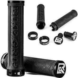 RockBros Chwyty gripy rowerowe rączki do kierownicy roweru ergonomiczne na rower Rockbros 2018-14ABK Czarne [2szt]