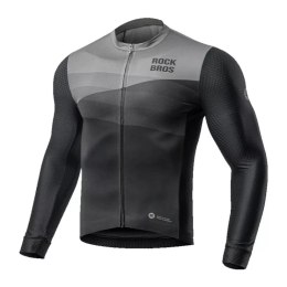 RockBros Koszulka kolarska Rockbros 15120009004 z długim rękawem wiosna/lato XL - czarna