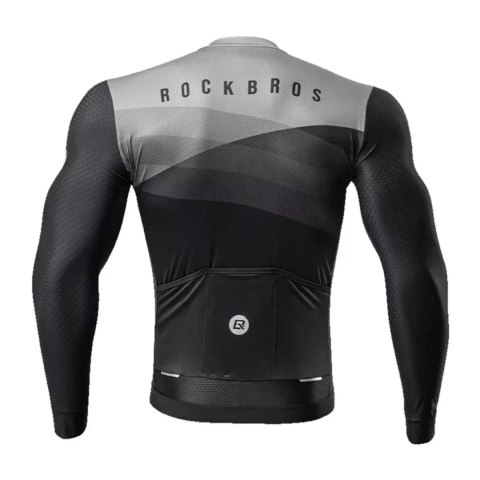 RockBros Koszulka kolarska Rockbros 15120009004 z długim rękawem wiosna/lato XL - czarna RockBros Koszulka kolarska Rockbros 15120009004 z długim rękawem wiosna/lato XL - czarna
