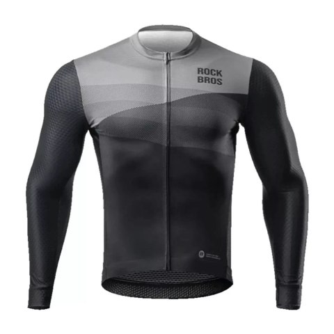 RockBros Koszulka kolarska Rockbros 15120009004 z długim rękawem wiosna/lato XL - czarna RockBros Koszulka kolarska Rockbros 15120009004 z długim rękawem wiosna/lato XL - czarna