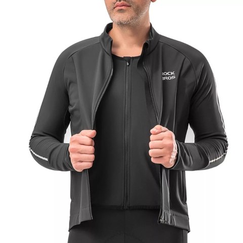 RockBros Koszulka kolarska Rockbros 15400002003 z długim rękawem jesień/zima L - czarna RockBros Koszulka kolarska Rockbros 15400002003 z długim rękawem jesień/zima L - czarna