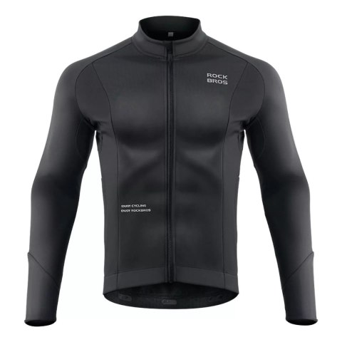 RockBros Koszulka kolarska Rockbros 15400002004 z długim rękawem jesień/zima XL - czarna RockBros Koszulka kolarska Rockbros 15400002004 z długim rękawem jesień/zima XL - czarna