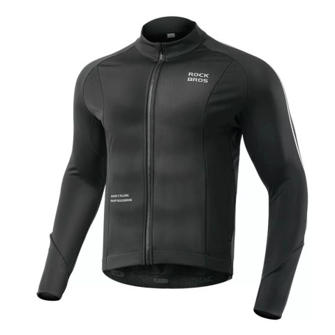 RockBros Koszulka kolarska Rockbros 15400002005 z długim rękawem jesień/zima XXL - czarna RockBros Koszulka kolarska Rockbros 15400002005 z długim rękawem jesień/zima XXL - czarna