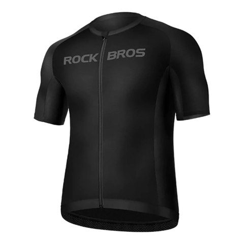 RockBros Koszulka rowerowa Rockbros 15120002007 z krótkim rękawem XXXXL - czarna RockBros Koszulka rowerowa Rockbros 15120002007 z krótkim rękawem XXXXL - czarna