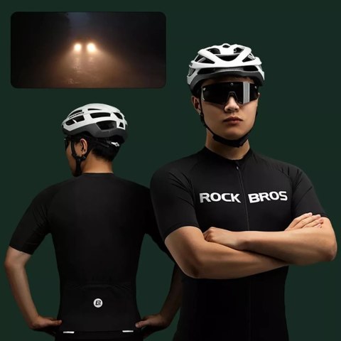 RockBros Koszulka rowerowa Rockbros 15120002007 z krótkim rękawem XXXXL - czarna RockBros Koszulka rowerowa Rockbros 15120002007 z krótkim rękawem XXXXL - czarna