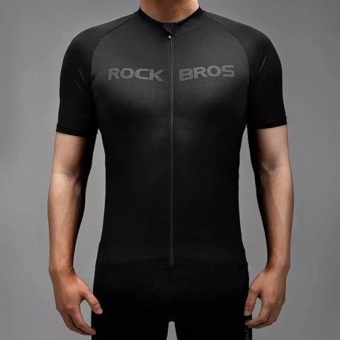 RockBros Koszulka rowerowa Rockbros 15120002007 z krótkim rękawem XXXXL - czarna RockBros Koszulka rowerowa Rockbros 15120002007 z krótkim rękawem XXXXL - czarna