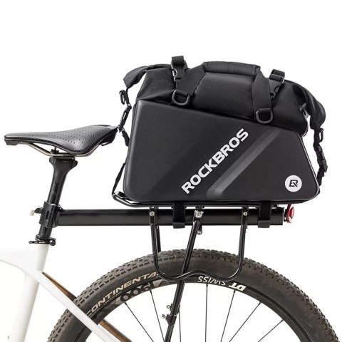 RockBros Torba Rockbros 30140090001 rowerowa na bagażnik 11,6l - czarna RockBros Torba Rockbros 30140090001 rowerowa na bagażnik 11,6l - czarna