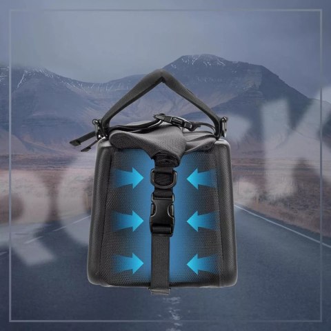 RockBros Torba Rockbros 30140090001 rowerowa na bagażnik 11,6l - czarna RockBros Torba Rockbros 30140090001 rowerowa na bagażnik 11,6l - czarna