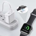 Yesido Kabel USB do ładowania 2w1 ładowarka indukcyjna magnetyczna do Apple Watch Przewód do iPhone Lightning Yesido CA70 2.4A 1.2m Bia