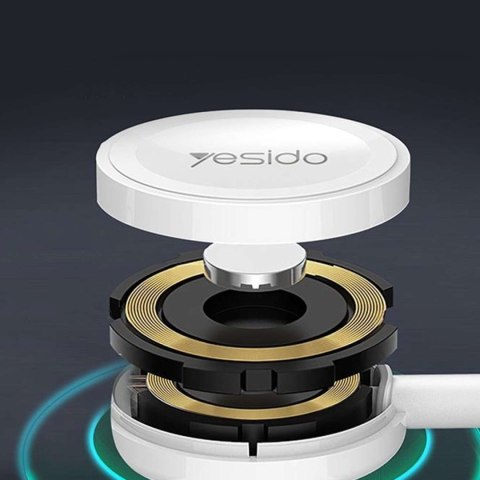 Yesido Kabel USB do ładowania 2w1 ładowarka indukcyjna magnetyczna do Apple Watch Przewód do iPhone Lightning Yesido CA70 2.4A 1.2m Bia Yesido Kabel USB do ładowania 2w1 ładowarka indukcyjna magnetyczna do Apple Watch Przewód do iPhone Lightning Yesido CA70 2.4A 1.2m Bia