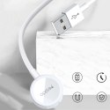 Yesido Kabel USB do ładowania 2w1 ładowarka indukcyjna magnetyczna do Apple Watch Przewód do iPhone Lightning Yesido CA70 2.4A 1.2m Bia