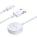 Yesido Kabel USB do ładowania 2w1 ładowarka indukcyjna magnetyczna do Apple Watch Przewód do iPhone Lightning Yesido CA70 2.4A 1.2m Bia