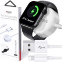 Yesido Kabel USB do ładowania 2w1 ładowarka indukcyjna magnetyczna do Apple Watch Przewód do iPhone Lightning Yesido CA70 2.4A 1.2m Bia