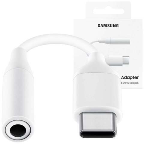 Samsung Adapter Samsung EE-UC10JUWEGUS przełączka przejściówka Audio USB-C do JACK 3,5MM Oryginalny Biały Samsung Adapter Samsung EE-UC10JUWEGUS przełączka przejściówka Audio USB-C do JACK 3,5MM Oryginalny Biały