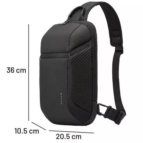 Bange Plecak wodoodporny Bange na jedno ramię torba na tablet 11" akcesoria podróżny 36x20.5x10.5 cm do pracy szkoły samolotu męski da Bange Plecak wodoodporny Bange na jedno ramię torba na tablet 11" akcesoria podróżny 36x20.5x10.5 cm do pracy szkoły samolotu męski da