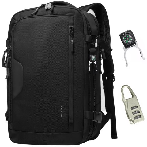 Bange Plecak wodoodporny Bange na laptopa 15.6" miejski podróżny rozszerzalny 55 x 35 x 21-27 cm do samolotu męski damski + kłódka szy Bange Plecak wodoodporny Bange na laptopa 15.6" miejski podróżny rozszerzalny 55 x 35 x 21-27 cm do samolotu męski damski + kłódka szy