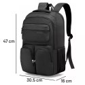 Bange Plecak wodoodporny Bange torba na laptopa 15.6" do pracy szkoły samolotu 47x30,5x17 cm męski damski