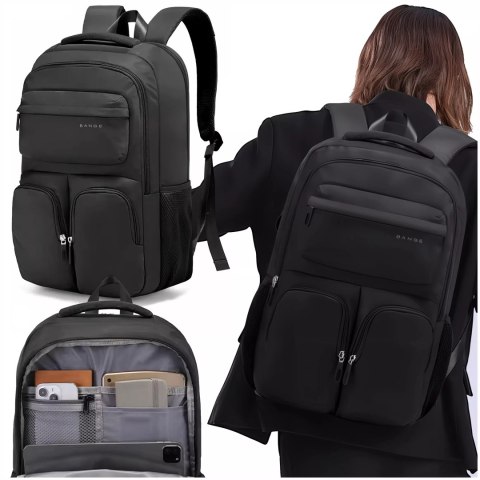 Bange Plecak wodoodporny Bange torba na laptopa 15.6" do pracy szkoły samolotu 47x30,5x17 cm męski damski Bange Plecak wodoodporny Bange torba na laptopa 15.6" do pracy szkoły samolotu 47x30,5x17 cm męski damski