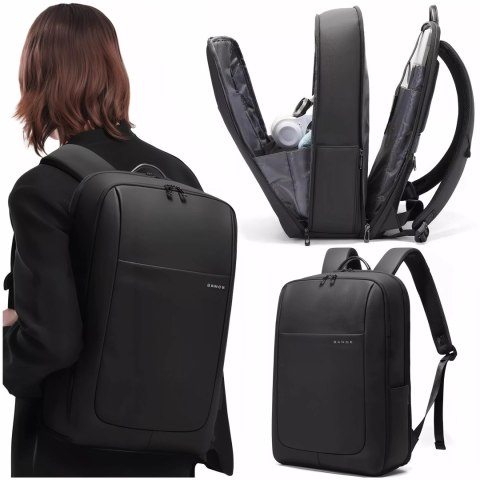 Bange Plecak wodoodporny Bange torba na laptopa 15.6" miejski podróżny 46x30x16 cm do pracy szkoły samolotu męski damski Czarny Bange Plecak wodoodporny Bange torba na laptopa 15.6" miejski podróżny 46x30x16 cm do pracy szkoły samolotu męski damski Czarny