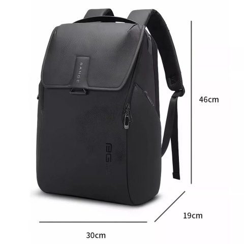 Bange Plecak wodoodporny Bange torba na laptopa 15.6" miejski podróżny 46x30x19 cm do pracy szkoły samolotu męski damski Czarny Bange Plecak wodoodporny Bange torba na laptopa 15.6" miejski podróżny 46x30x19 cm do pracy szkoły samolotu męski damski Czarny