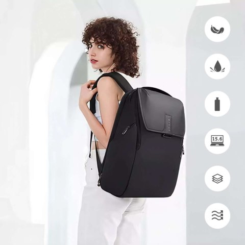 Bange Plecak wodoodporny Bange torba na laptopa 15.6" miejski podróżny 46x30x19 cm do pracy szkoły samolotu męski damski Czarny Bange Plecak wodoodporny Bange torba na laptopa 15.6" miejski podróżny 46x30x19 cm do pracy szkoły samolotu męski damski Czarny