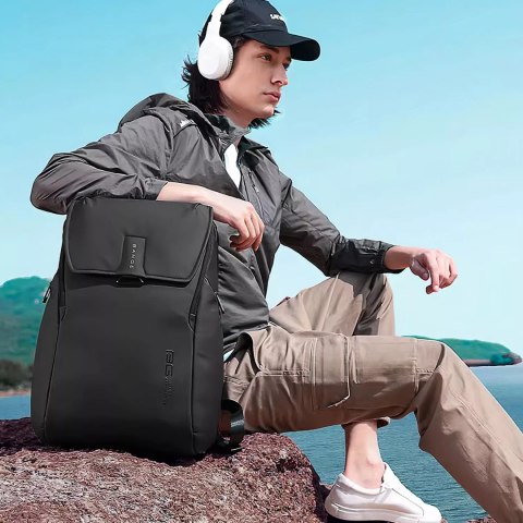 Bange Plecak wodoodporny Bange torba na laptopa 15.6" miejski podróżny 46x30x19 cm do pracy szkoły samolotu męski damski Czarny Bange Plecak wodoodporny Bange torba na laptopa 15.6" miejski podróżny 46x30x19 cm do pracy szkoły samolotu męski damski Czarny
