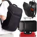 Bange Plecak wodoodporny Bange torba na laptopa 15.6" miejski podróżny 47.5x30x15 cm do pracy szkoły samolotu męski damski Czarny