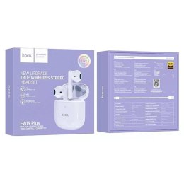 Hoco HOCO słuchawki bezprzewodowe bluetooth TWS EW19 Plus fioletowy