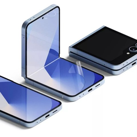 Ringke Folia ochronna Ringke Dual Easy 2-pack do Samsung Galaxy Z Flip 6 Clear Ringke Folia ochronna Ringke Dual Easy 2-pack do Samsung Galaxy Z Flip 6 Clear