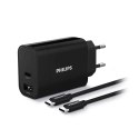 Philips Ładowarka Philips 30W USB-A + USB-C PD QC + Kabel 1M Ttyp- C NA Typ C PD Phil-DLP2621C/12